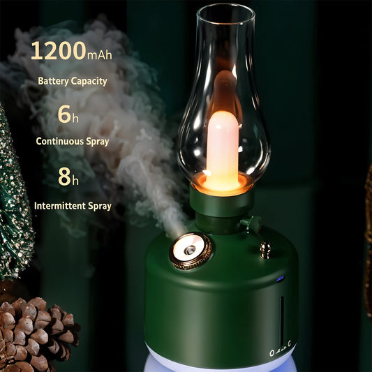 Wireless Air Humidifier with LED Light Camping Lamp